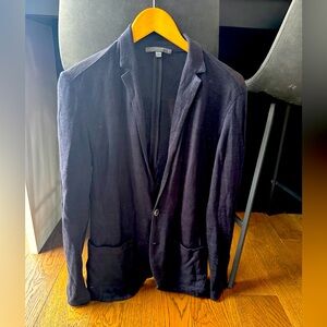 Men’s John Varvatos, blue cardigan, sport jacket sweater
